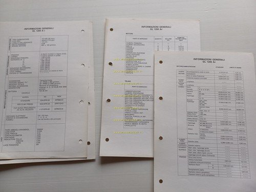 Honda GL 1200 A scheda informazioni tecniche manuale officina italiano …