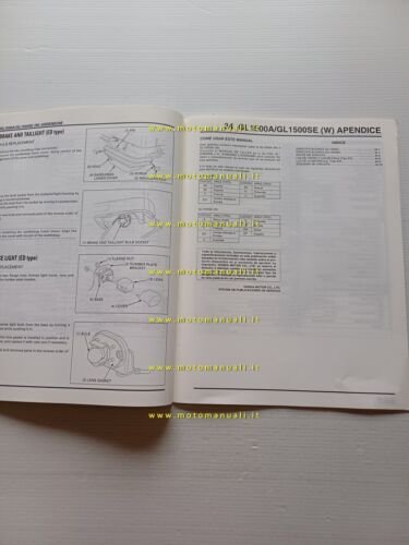 Honda GL 1500 A-SE Gold Wing VARIANTI 1997 manuale officina …