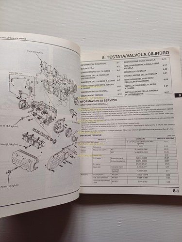 HONDA GL 1500 C 1996 manuale officina ITALIANO originale