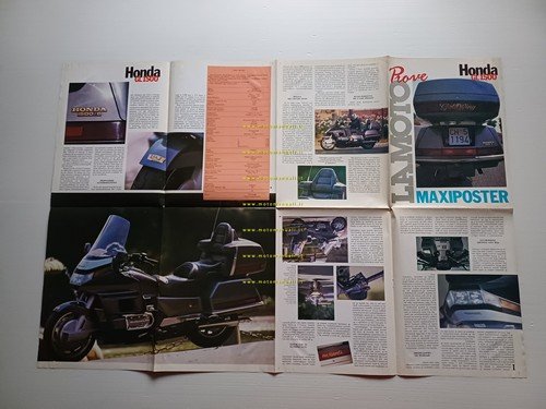 Honda GL 1500 Gold Wing 1989 poster depliant prova La …