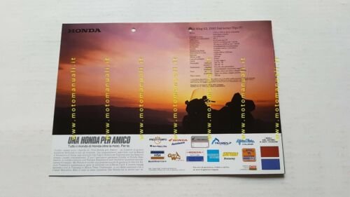 Honda GL 1500 Gold Wing depliant ITALIANO originale brochure