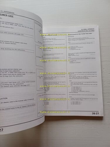 Honda GL 1500 Gold Wing VARIANTI 1989 manuale officina italiano …