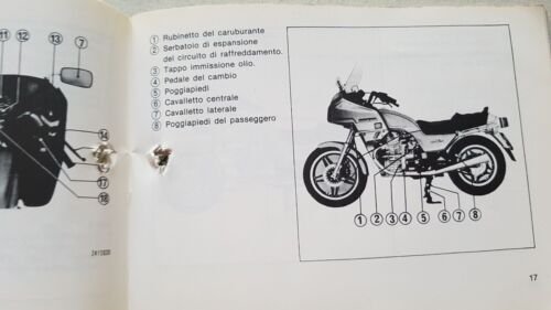 Honda GL 500 1982 manuale uso italiano MOTO originale