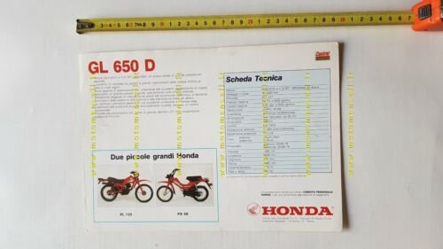 Honda GL 650 D 1983 depliant ITALIANO originale brochure