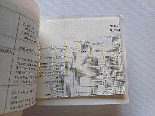 Honda GL 650 Dx- GL 650 Dx-II 1982 manuale uso …