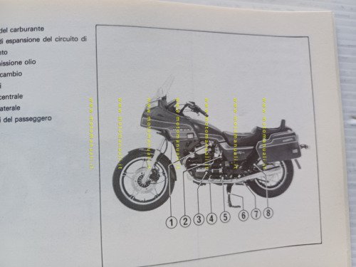 Honda GL 650 DX-II 1983 manuale uso manutenzione originale ITALIANO