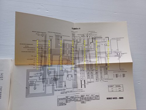 Honda GL 650 DX-II 1983 manuale uso manutenzione originale ITALIANO