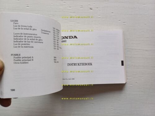 Honda Gold Wing GL 1500 C 1996 manuale uso manutenzione …