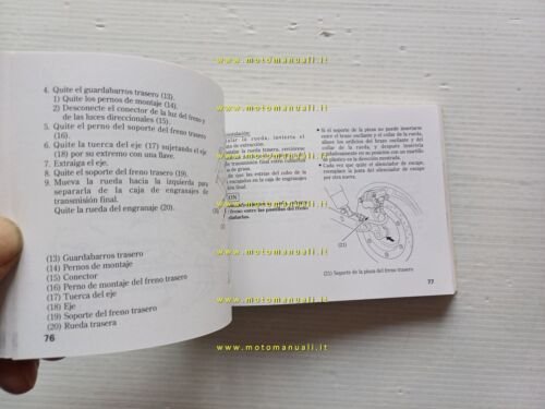 Honda Gold Wing GL 1500 C 1996 manuale uso manutenzione …