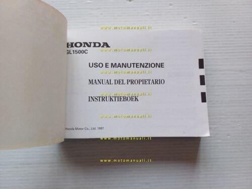 Honda Gold Wing GL 1500 C 1997 manuale uso manutenzione …