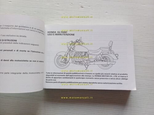 Honda Gold Wing GL 1500 C 1997 manuale uso manutenzione …