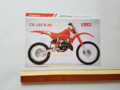 Honda HM CR 125 R 1989 depliant originale italiano