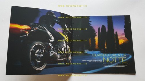 Honda Hornet 600 2009 depliant italiano originale