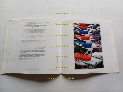 Honda Italia presentazione stabilimento Atessa -NS 125 F 1985 depliant …