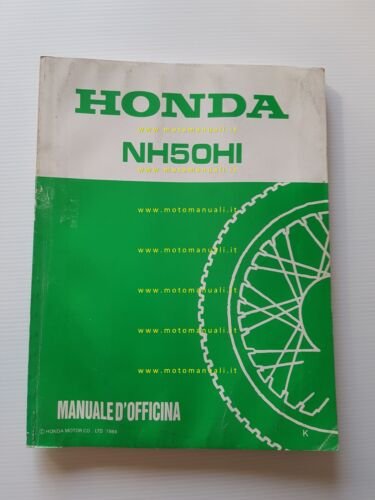 HONDA Lead 50 (NH 50 HI) 1989 manuale officina ITALIANO …