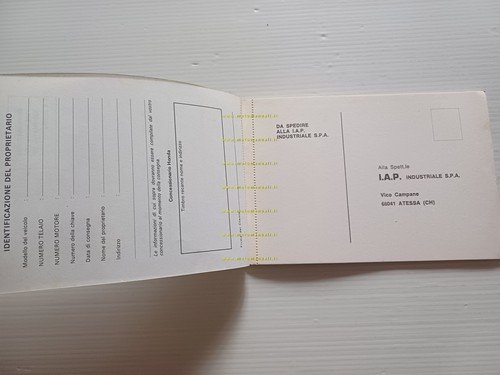Honda modelli anni 80 libretto tagliandi garanzia originale nuovo NO …