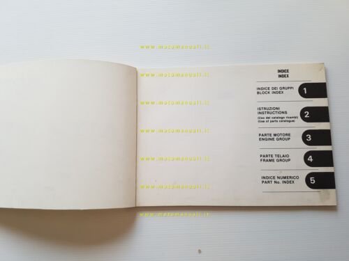 HONDA MTX 125 R 1986 catalogo ricambi italiano originale