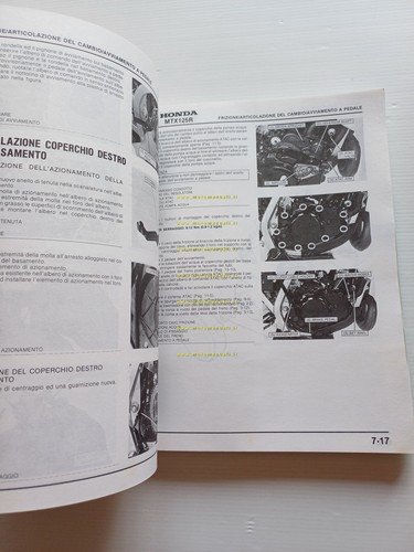 HONDA MTX 125 R 1986 manuale officina ITALIANO originale