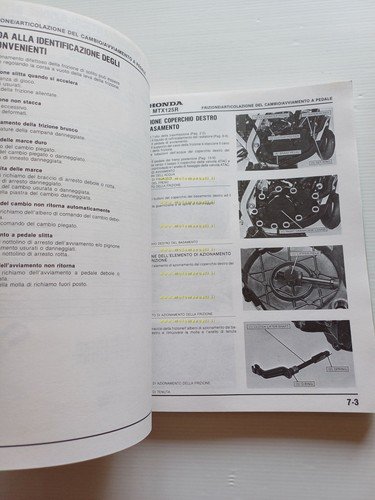 HONDA MTX 125 R 1986 manuale officina ITALIANO originale