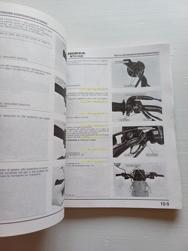 HONDA MTX 125 R 1986 manuale officina ITALIANO originale
