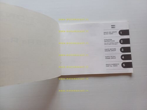 HONDA MTX 125 R modelli 1988 catalogo ricambi originale