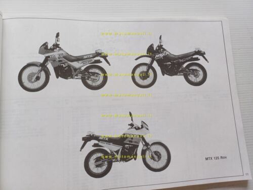 HONDA MTX 125 R modelli 1988 catalogo ricambi originale