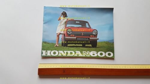 Honda N 600 1967 depliant originale FRANCESE