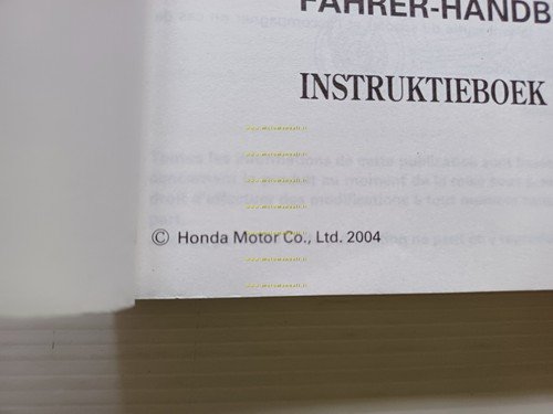 Honda NPS 50 Zoomer 2004-05 manuale uso manutenzione originale