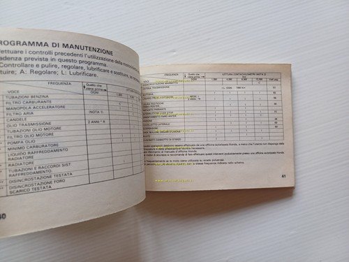 Honda NS 125 F 1985-86 manuale uso manutenzione libretto ITALIANO …