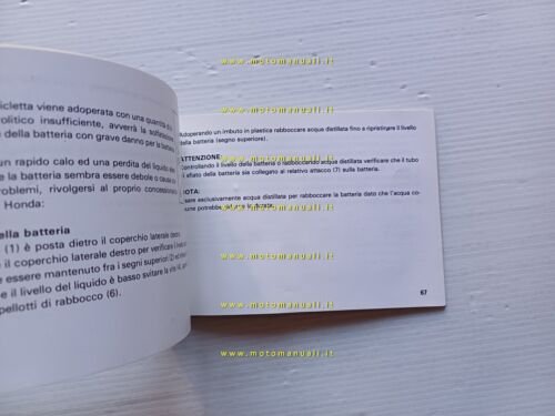 Honda NS 125 F 1985 manuale uso manutenzione libretto originale …