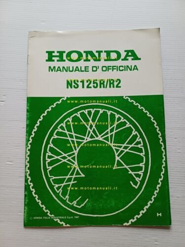 Honda NS 125 R - R2 VARIANTI 1987 manuale officina …