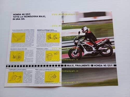 Honda NS 125 R 1985 depliant italiano originale