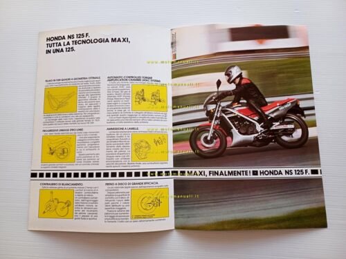 Honda NS 125 R 1985 depliant italiano originale