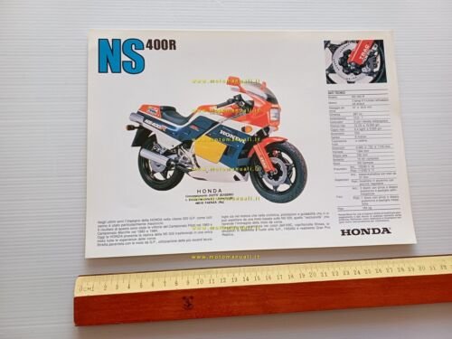 Honda NS 400 R 1985 depliant originale italiano