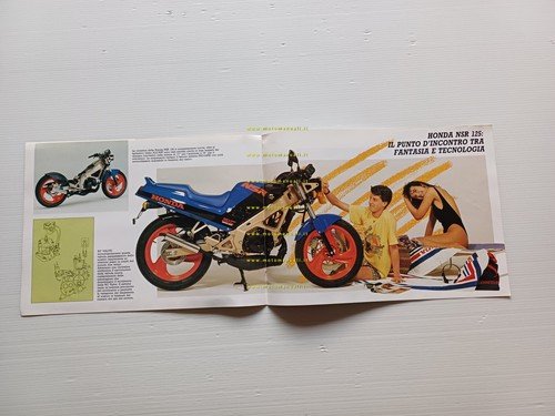 Honda NSR 125 F 1988 depliant ITALIANO originale