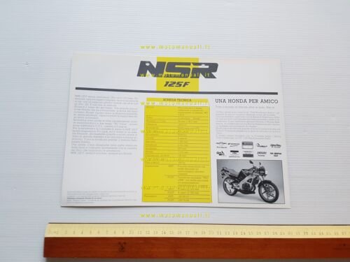 Honda NSR 125 F 1991 depliant italiano originale