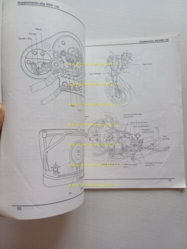 Honda NSR 125 F 1992 aggiornamento SUPPLEMENTO manuale officina originale
