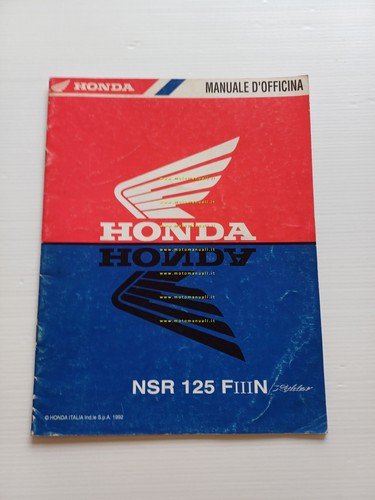 Honda NSR 125 F III N Raiden VARIANTI 1992 manuale …