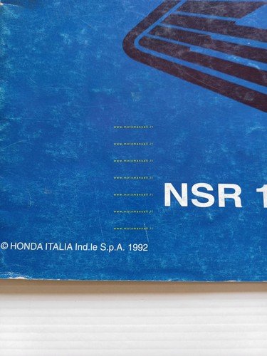 Honda NSR 125 F III N Raiden VARIANTI 1992 manuale …