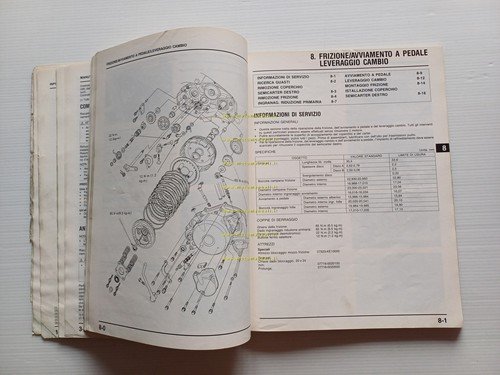 HONDA NSR 125 F1989 manuale officina ITALIANO originale