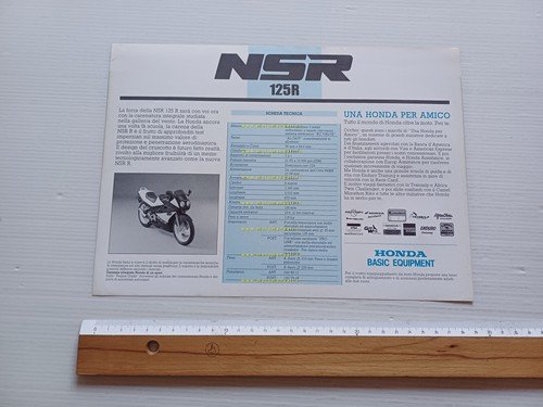 Honda NSR 125 R 1989 depliant italiano originale