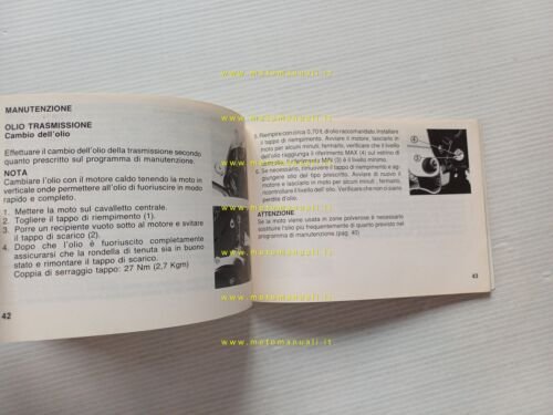 Honda NSR 125 RL - 125 FL 1990 manuale uso …