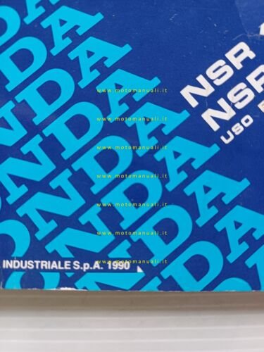 Honda NSR 125 RL - 125 FL 1990 manuale uso …