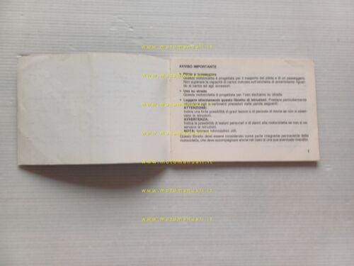 Honda NSR 125 RL - 125 FL 1990 manuale uso …