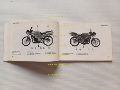Honda NSR 125 RL - 125 FL 1990 manuale uso …