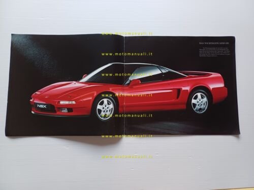 Honda NSX 3.0 6V 1992 depliant TEDESCO originale