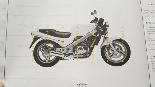 HONDA NTV 600-650 Revere 1988 catalogo ricambi ORIGINALE Spare Parts …