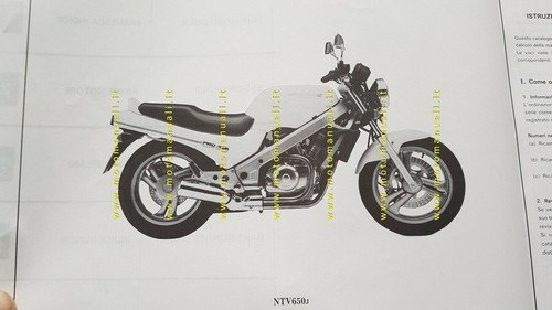 HONDA NTV 600-650 Revere 1988 catalogo ricambi ORIGINALE Spare Parts …