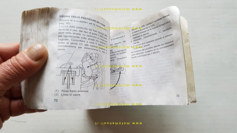 Honda NTV 600-650 Revere 1991 manuale uso manutenzione ITALIANO originale