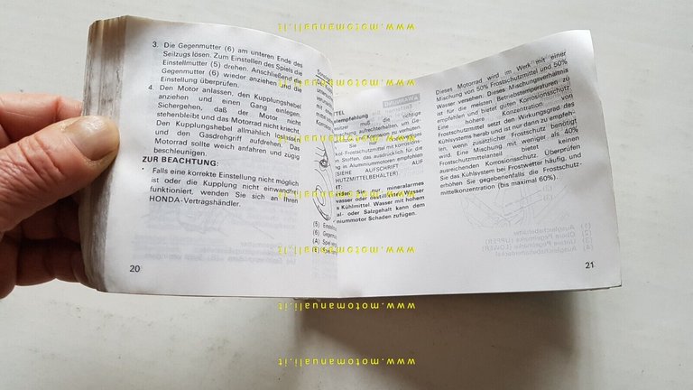 Honda NTV 600-650 Revere 1991 manuale uso manutenzione ITALIANO originale